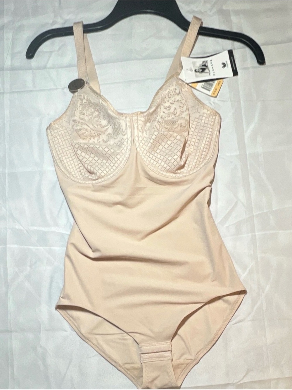 Wacoal Beige Lace Underwire Shaping Bodysuit